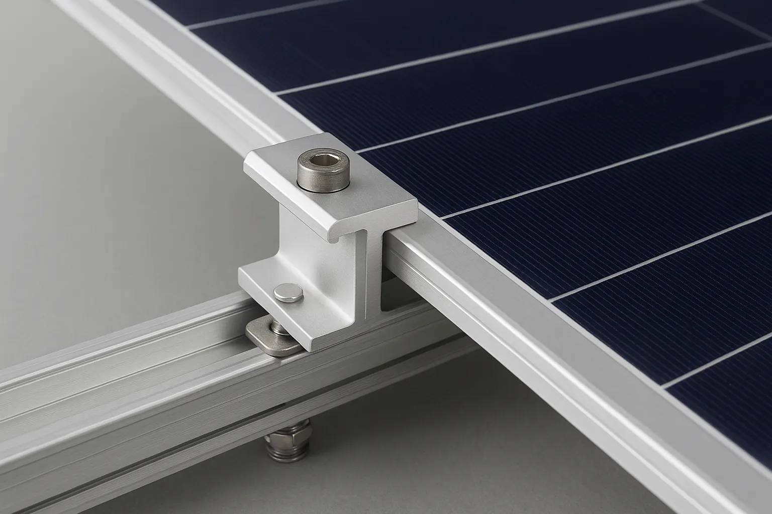 کلمپ نهایی پنل خورشیدی: اتصال ایمن و سریع برای نصب حرفه‌ای