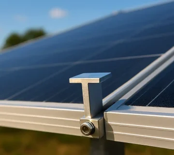 کلمپ میانی: فاصله استاندارد بین پنل‌های خورشیدی را تضمین کنید