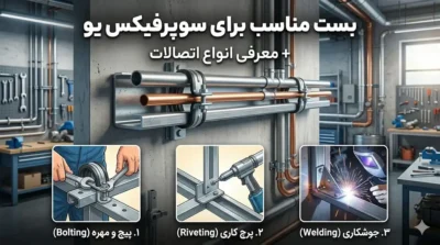بست مناسب برای سوپرفیکس یو + معرفی انواع اتصالات (پیچ، پرچ، جوش)