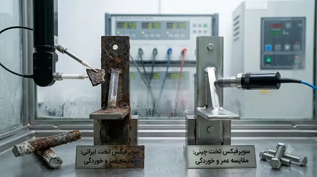 بررسی خوردگی یو چنل فولادی گالوانیزه