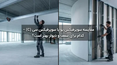 مقایسه سوپرفیکس یو با سوپرفیکس سی (C)؛ کدام گزینه برای سقف و دیوار بهتر است؟