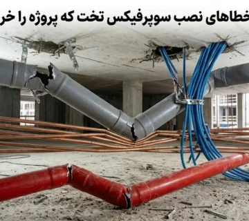 مهمترین خطاهای نصب سوپرفیکس تخت که پروژه را خراب می‌کند