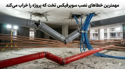 مهمترین خطاهای نصب سوپرفیکس تخت که پروژه را خراب می‌کند