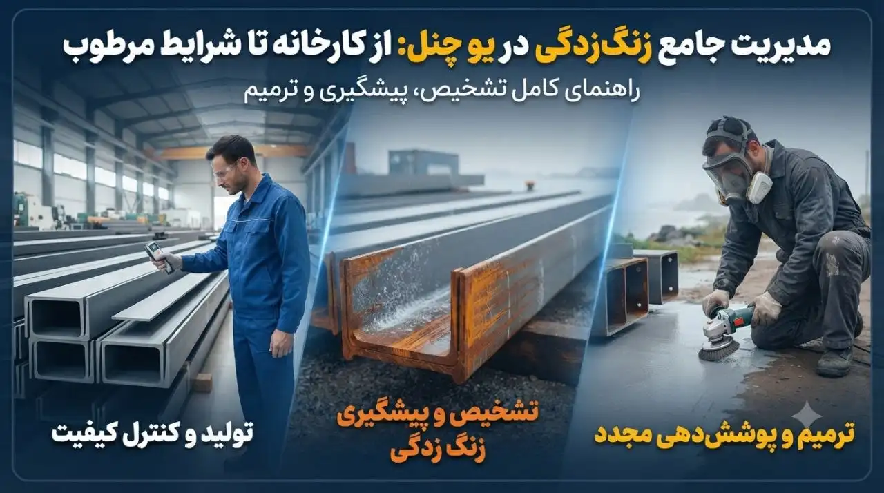 تشخیص، پیشگیری و ترمیم زنگ زدگی در یو چنل؛ از کارخانه تا شرایط مرطوب