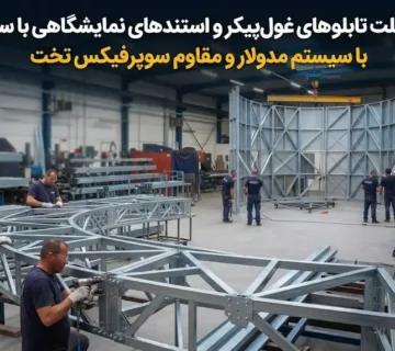 ساخت اسکلت تابلوهای تبلیغاتی و استند نمایشگاهی با سوپرفیکس تخت