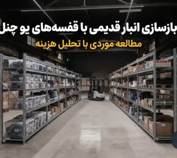 بازسازی انبار قدیمی با قفسه‌های یو چنل؛ مطالعه موردی با تحلیل هزینه قبل و بعد
