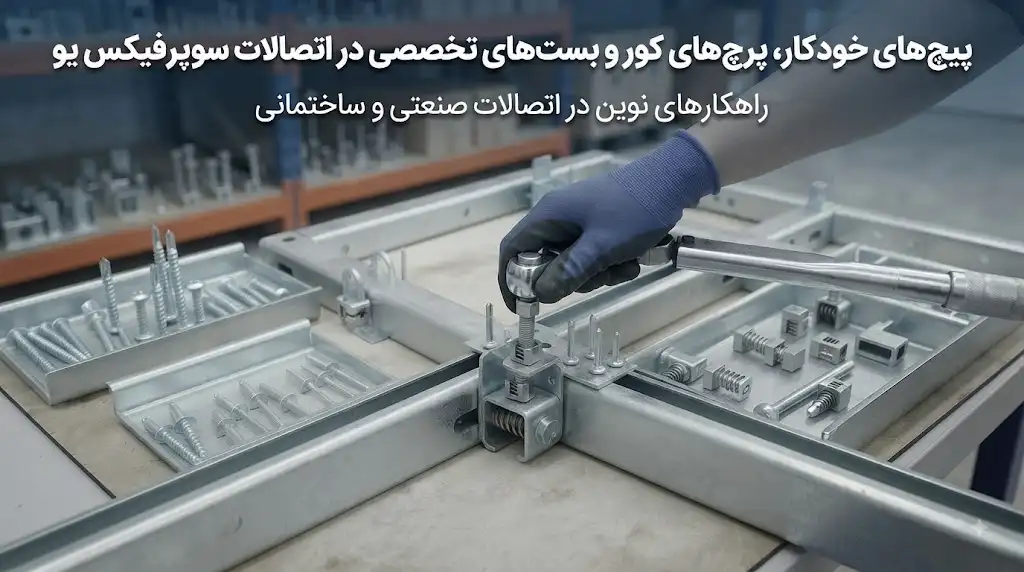 پیچهای خودکار، پرچ کور و بستهای تخصصی در اتصالات سوپرفیکس یو