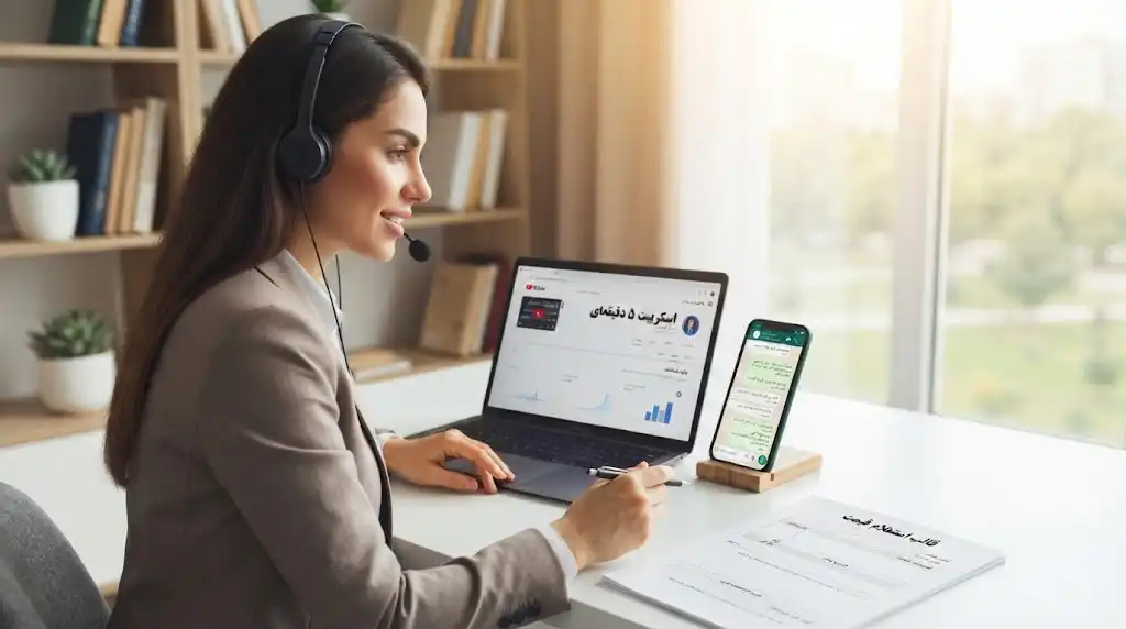 فرایند فروش یو چنل با ترکیب تماس تلفنی و پیامرسان