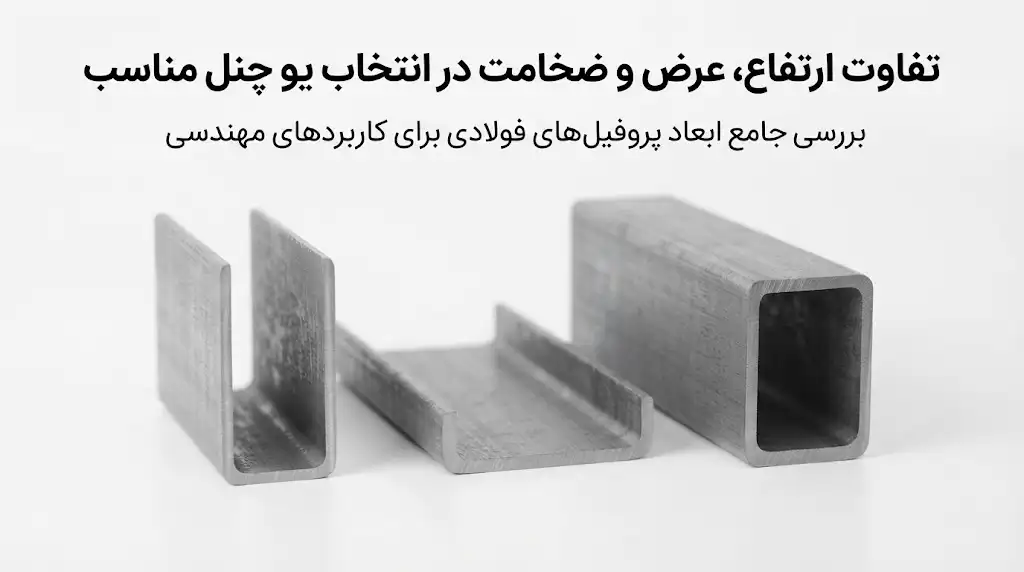تفاوت ارتفاع، عرض و ضخامت در انتخاب یو چنل مناسب