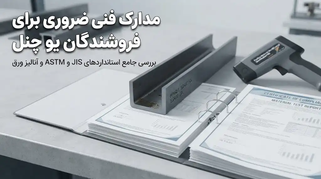 مدارک فنی که هر فروشنده یو چنل باید ارائه دهد؛ JIS، ASTM و آنالیز ورق