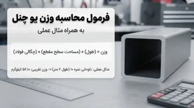 فرمول محاسبه وزن یو چنل به همراه مثال عملی
