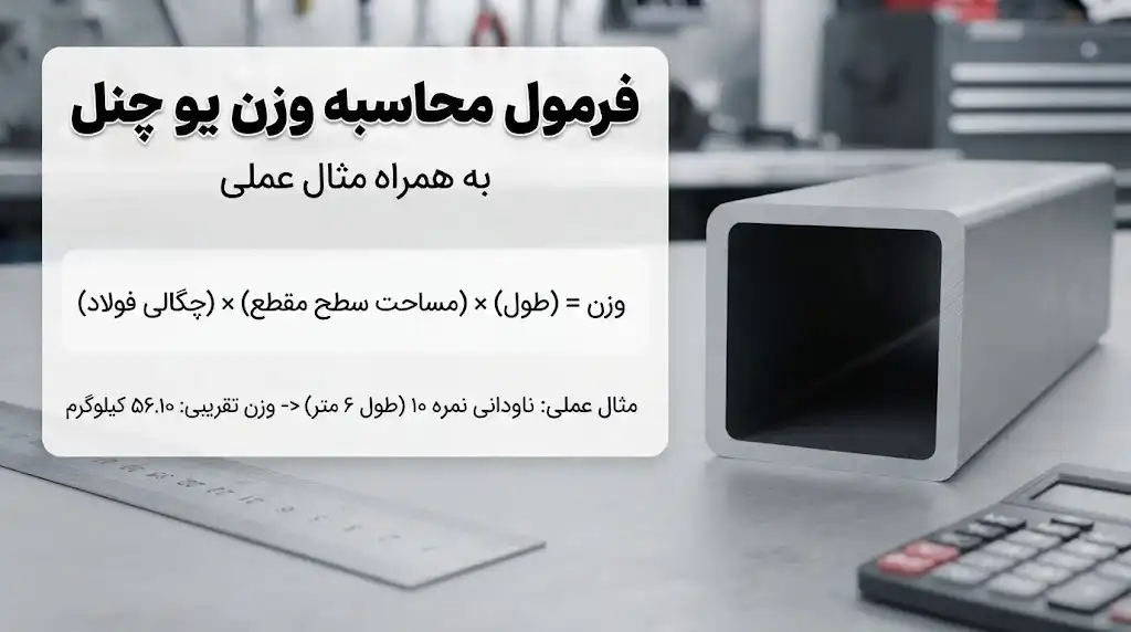 فرمول محاسبه وزن یو چنل به همراه مثال عملی