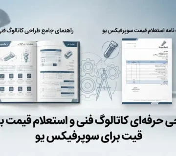چگونه یک کاتالوگ فنی حرفه‌ای و نمونه نامه استعلام قیمت برای سوپرفیکس یو طراحی کنیم؟