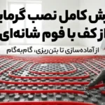 آموزش کامل نصب گرمایش از کف با فوم شانه‌ای؛ مراحل اجرا، نکات فنی و خطاهای رایج