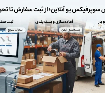سفارش سوپرفیکس یو آنلاین؛ از ثبت سفارش تا تحویل بار